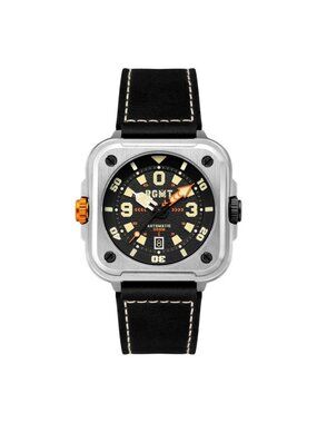 NWT Rgmt Pershing Automatic Black Dial Men's Watch
